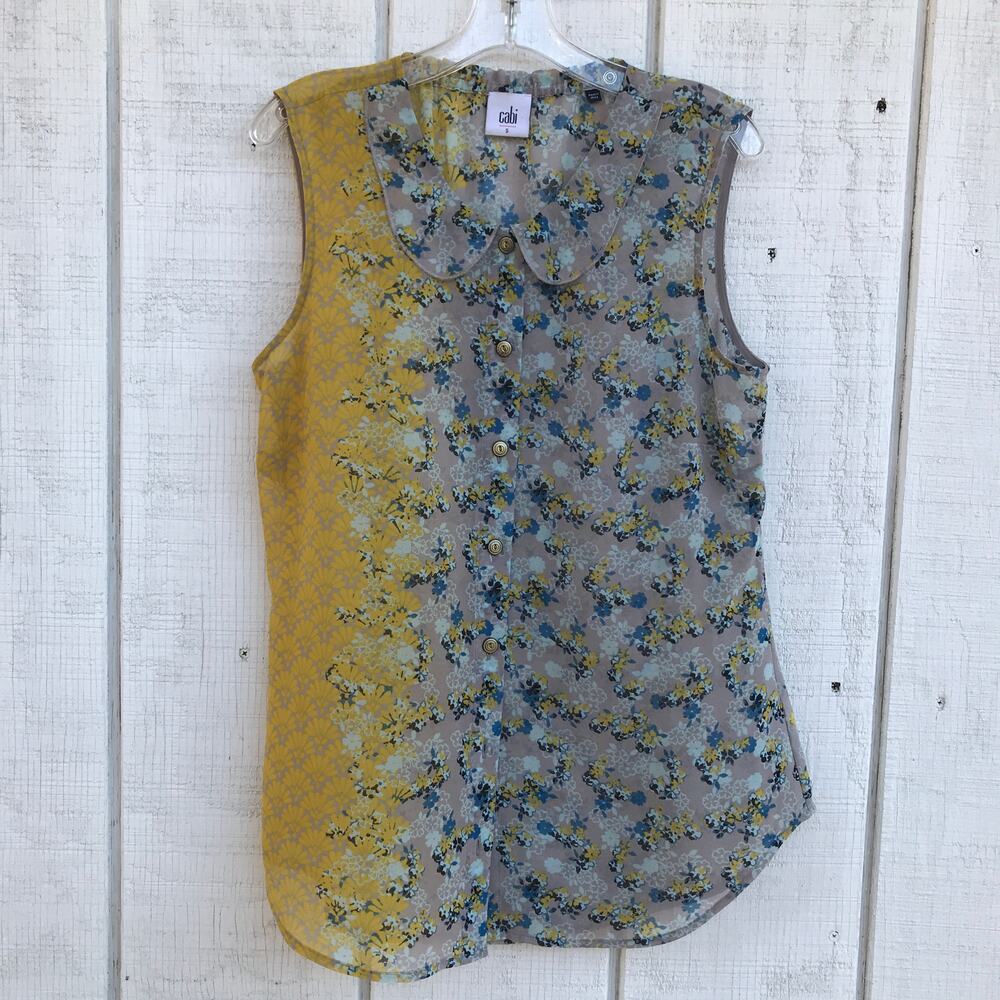 Cabi 50/50 Sheer Button Up Blouse - image 6